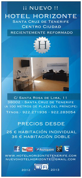 Hotel Horizonte, Santa Cruz de Tenerife, informazioni prezzo e contatti.