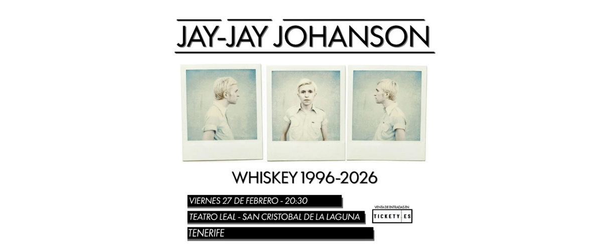 Concerto Jay-Jay Johanson, Teatro Leal, San Cristóbal de La Laguna, 27 febbraio.